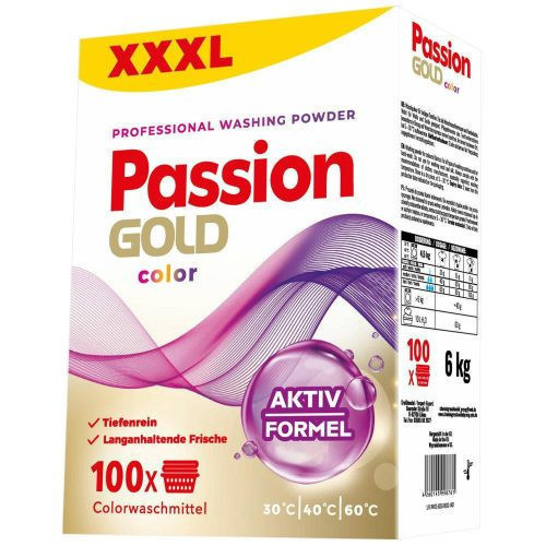 PASSION GOLD mosópor színes ruhákhoz 6 kg