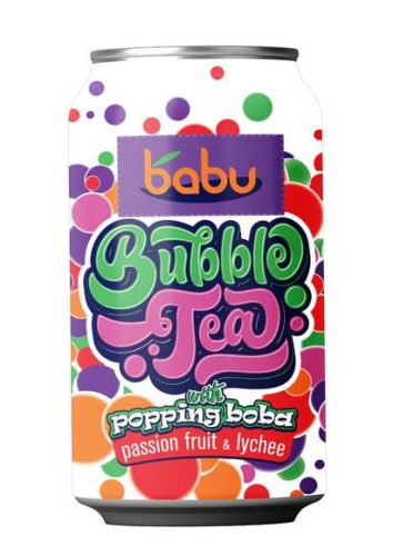 Babu Bubble Tea Passion Fruit-Lychee 315ml DRS